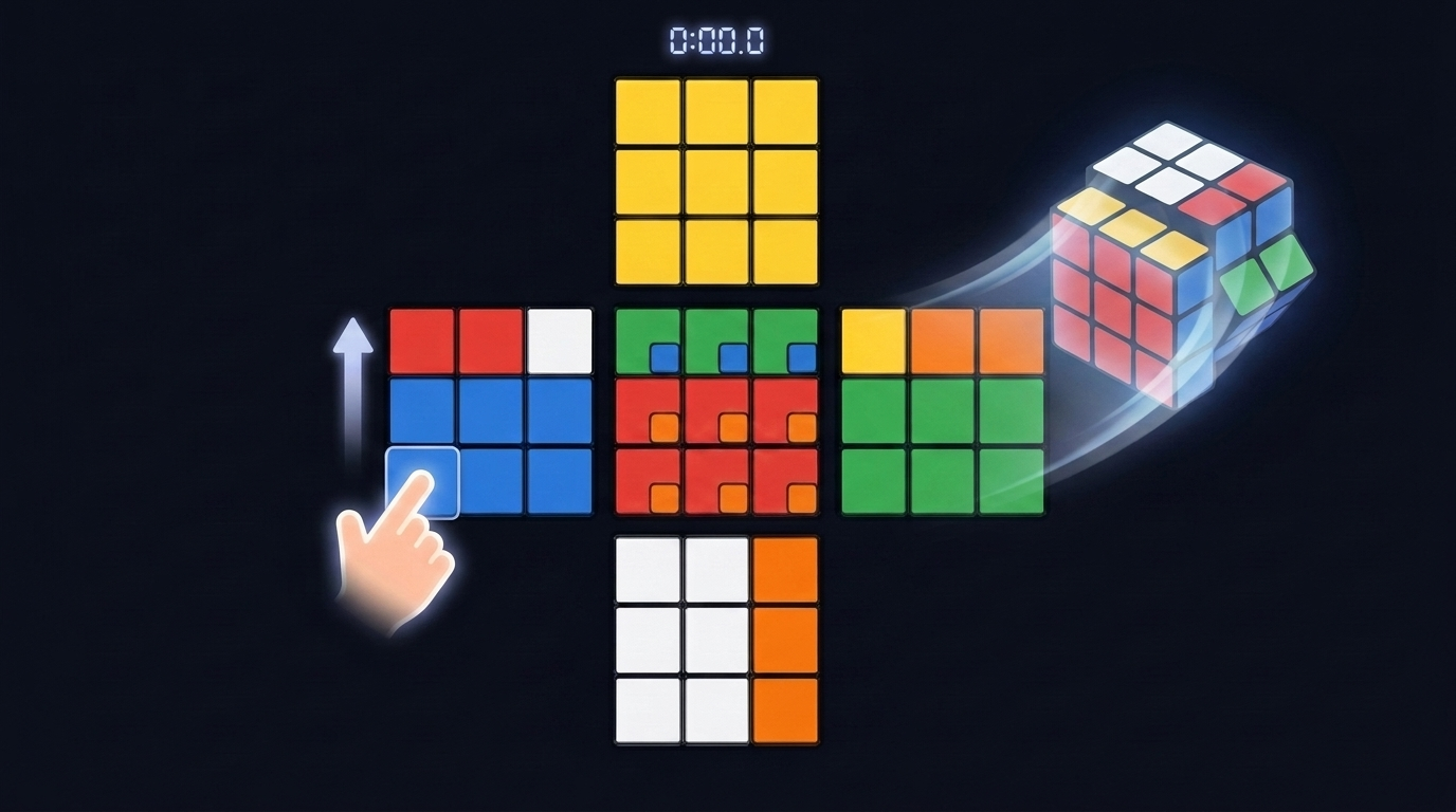Cross Cube — 펼쳐서 푸는 큐브 퍼즐